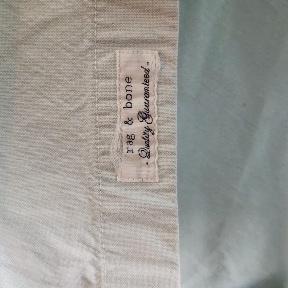 rag & bone Light Blue Short Sleeve Button-Down Shirt - Picture 6 of 12